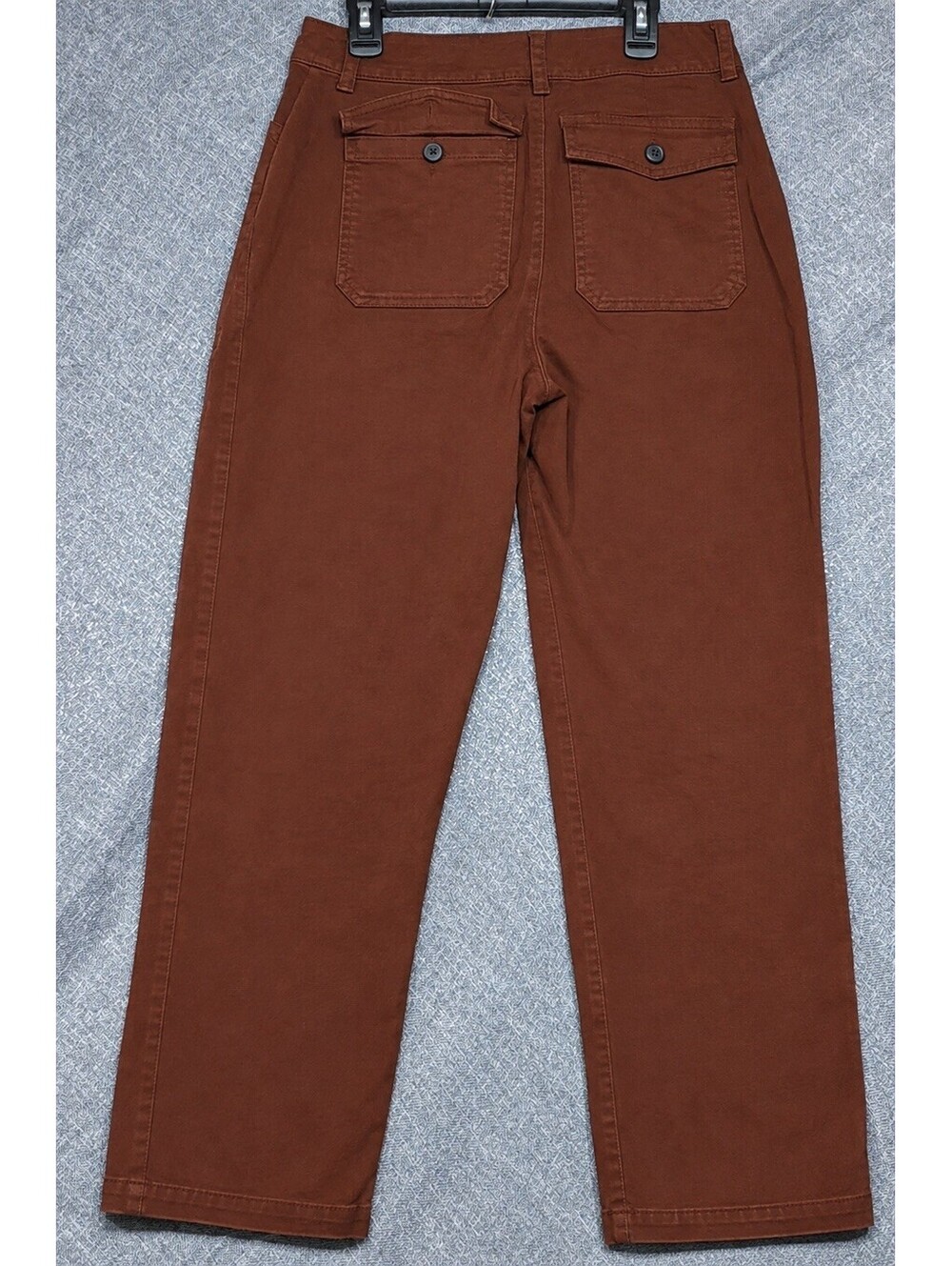 Universal Thread Co Barrel Pant Rosewood Brown Cotton High Rise Crop Womens